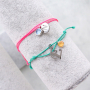 Bracelets et colliers personnels avec des breloques alphabet en acier inoxydable