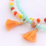 Bracelets super color&eacute;s avec perles &agrave; facettes