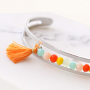 Bracelets super color&eacute;s avec perles &agrave; facettes