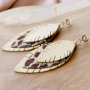 Fabriquez des boucles d&rsquo;oreilles/porte-cl&eacute;s avec des pendentifs en simili cuir  