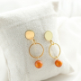 Magnifiques boucles d&rsquo;oreilles et bracelets dans des couleurs chaudes des perles Polaris Elements