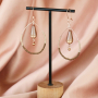 Boucles d&rsquo;oreilles avec des perles Polaris Elements en forme de goutte !