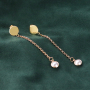 C&rsquo;est LA tendance de l&rsquo;hiver/automne &lsquo;19/&rsquo;20! Boucles d&rsquo;oreilles, bracelets et colliers avec du verre Crystal Glass + jaseron
