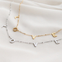Et voici comment combiner les &eacute;l&eacute;ments de notre collection L-O-V-E et nos boucles d&rsquo;oreilles en acier inoxydable :