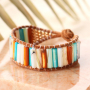Bijoux d'&eacute;t&eacute; avec des perles coquillage tube