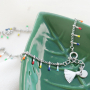 Inspiration de bijoux avec le nouveau jaseron en acier inox avec les pointes color&eacute;es &agrave; l&rsquo;huile :