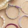 Vous allez pouvoir confectionner ces articles d&rsquo;&eacute;t&eacute; avec du fil macram&eacute;, des perles d&rsquo;eau douce et des perles coquillage :