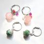 Trouvez l&rsquo;inspiration : avec les pendentifs en pierres naturelles, vous allez pouvoir confectionner ces boucles d&rsquo;oreilles.