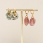 D&eacute;couvrez ici comment confectionner de superbes boucles d&rsquo;oreilles et bracelets avec des pendentifs disques en pierre naturelle