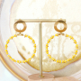Ces boucles d&rsquo;oreilles tr&egrave;s tendance peuvent &ecirc;tre confectionn&eacute;es avec les appr&ecirc;ts de boucles d&rsquo;oreilles en m&eacute;tal DQ + acier inox :