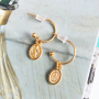 Vous pouvez confectionner ces magnifiques bijoux avec les tous nouveaux appr&ecirc;ts de boucles d&rsquo;oreilles et fermoirs pour bijoux en m&eacute;tal DQ :