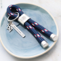 Inspiration de porte-cl&eacute;s Mix & Match avec cuir DQ et cordelette style marin
