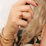 De magnifiques bagues et bracelets en acier inox avec une pierre naturelle !