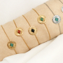 De magnifiques bagues et bracelets en acier inox avec une pierre naturelle !