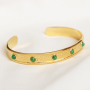 De magnifiques bagues et bracelets en acier inox avec une pierre naturelle !