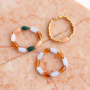 DIY : voici comment confectionner des bagues tendance avec des perles &agrave; facettes tube :