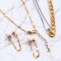 Voici comment combiner or et argent dans des bijoux tendance en acier inox :