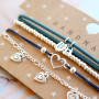Vous pouvez facilement r&eacute;aliser vous-m&ecirc;me ces boucles d&rsquo;oreilles, bracelets et colliers avec nos breloques en m&eacute;tal DQ :