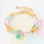 Soyez cr&eacute;atif et confectionnez les bijoux les plus fun avec les breloques et connecteurs smiley Plexx tout en couleurs 