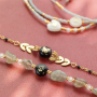 Inspiration de bracelets avec des perles en verre rondelle
