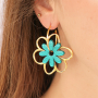 Comment cr&eacute;er des boucles d'oreilles avec des fleurs Polaris et des cr&eacute;oles DQ?