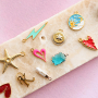 Inspiration bijoux d'&eacute;t&eacute; avec des breloques en m&eacute;tal DQ avec &eacute;mail