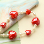 Inspiration avec des perles en c&eacute;ramique en forme de c&oelig;ur