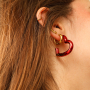 Inspiration de bijoux avec des breloques en n&oelig;ud et des boucles d'oreilles en c&oelig;ur en acrylique