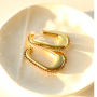 Inspiration avec des boucles d'oreilles en acier inoxydable