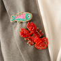 Moment d&rsquo;inspiration avec des broches en forme d'animaux 