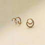 Collection tendance avec earcuffs BY31&reg; avec anneaux et boucles d&rsquo;oreilles spirales