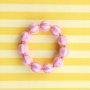 Cr&eacute;ez des bijoux color&eacute;s avec des perles acryliques DQ &agrave; rayures
