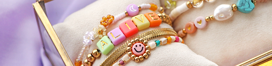 Perles lettres acryliques Perles lettres acryliques