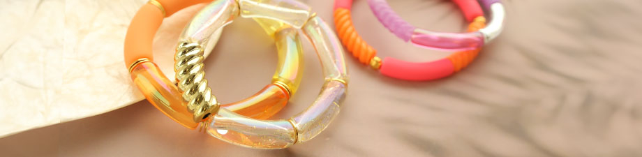 Perles tubes acryliques Perles tubes acryliques
