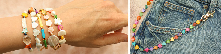 Nouvelle gamme de perles coquillage: colorées et variées! Nouvelle gamme de perles coquillage: colorées et variées!