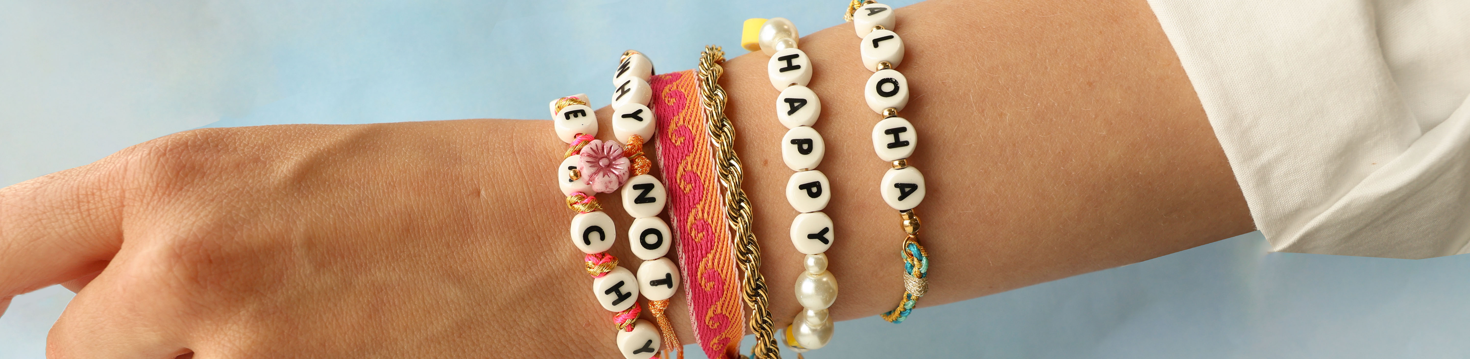 Juste arrivé! Perles lettres en céramique Juste arrivé! Perles lettres en céramique