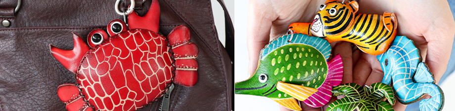 Nouveaux porte-monnaies et porte-clés en cuir Nouveaux porte-monnaies et porte-clés en cuir