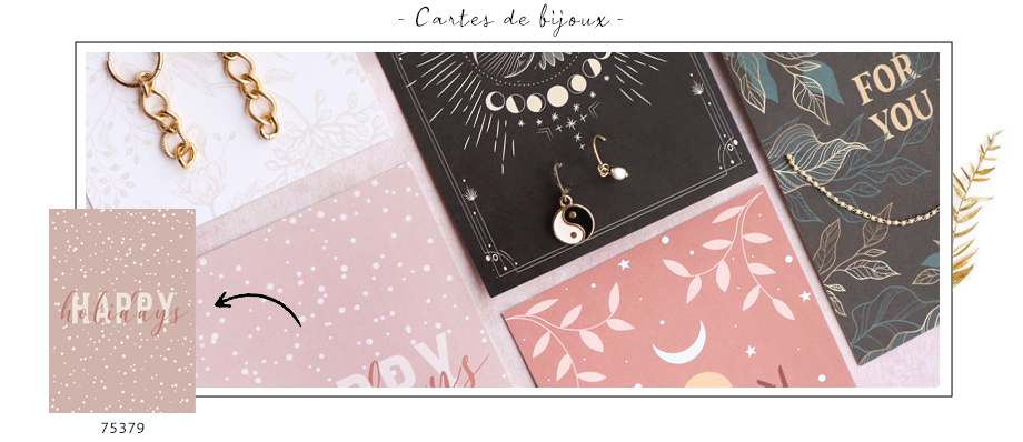 cartes de bijoux